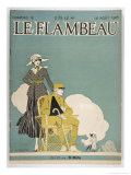 Wounded French Soldier and His Elegant Companion Giclee Print