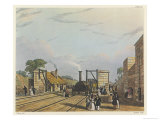 Buy Liverpool, Manchester Railway a Locomotive Takes in Water at Parkside Station at AllPosters.com