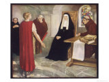 Buy Saint Hilda of Whitby Anglo-Saxon Abbess Receiving a Visit from Caedmon at AllPosters.com