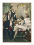Buy Dancer Entertains Three Devotees of Her Art in Her Dressing Room at AllPosters.com