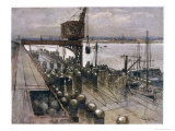 Buy Mines Being Loaded onto a British Mine-Laying Ship at AllPosters.com