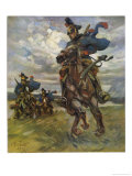 Buy Austrian Uhlans (Lancers) Patrolling Near Krasnik in Poland at AllPosters.com
