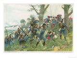 Buy Battle of Worth: Bavarians Against Spahis in a Woodland Setting at AllPosters.com