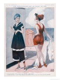 Buy Pre-War and Post-War Fashions Creating a Skirmish on the Sea Front at AllPosters.com