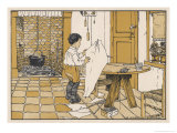 Boy Finds That It Isn't Easy to Make a Kite