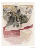 Lady Must Take Care of Her Complexion Avoiding Wind and Sun Giclee Print
