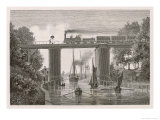 Buy Bridge Enables Railway Trains to Pass Over the Sodertelge Canal Sweden at AllPosters.com