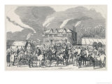 Buy Meet of a Popular Hunt Outside a Country Inn at AllPosters.com