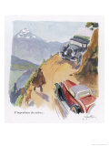 Buy An Exciting Encounter on a Mountain Road: The View is Very Impressive at AllPosters.com