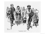 Buy Jewish Men Women and Children Arrive in London Carrying Their Possessions in Suitcases and Bundles at AllPosters.com