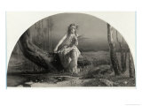 Hamlet, Portrait of Ophelia Gathering Flowers by the Stream