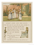 Group of Children Play Queen Anne and Her Maids in a Garden