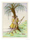 Buy Daphnis and Chloe Standing Beneath a Tree at AllPosters.com