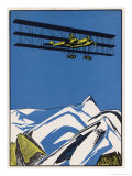 Buy Two-Engined Triplane Flies Over Mountains at AllPosters.com