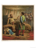 Richard I Dying of His Wounds During a Minor Engagement in France Pardons Bertrand the Archer