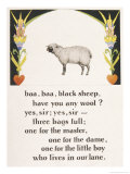 Buy Baa Baa Black Sheep Have You Any Wool? at AllPosters.com
