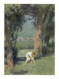 Buy "Die Sternthaler," The Child Gathers up the Star Money Fallen from the Sky at AllPosters.com