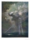 Buy Night Bombing Raid: Allied Bombers Run the Gauntlet of the Enemy's Searchlights at AllPosters.com
