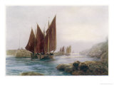 Buy Fishing Boats Leaving the Harbour at Looe Cornwall at AllPosters.com