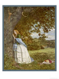 Buy "The Talking Oak", Illustration to the Poem by Tennyson: a Girl and a Tree Share Confidences at AllPosters.com