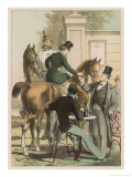 Buy Enjoying a Stirrup-Cup Before Setting off on a Ride at AllPosters.com
