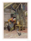 Buy The Ugly Duckling at Home with the Old Woman and Her Other Beasts at AllPosters.com