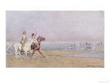 Buy Pony Riding on the Beach at Deauville France at AllPosters.com
