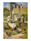 Buy The Stepdaughter Spinning at the Well Where Her Adventure Begins at AllPosters.com
