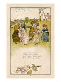 Six Children Dance in a Circle to Play Ring O' Roses