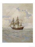 Buy This is the Ship Which Carries the Virginia Colonists to Jamestown at AllPosters.com