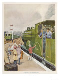 Buy "Word with the Driver", The Engine Driver as Children's Hero at AllPosters.com