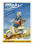 Buy The Moby by Motobecane Takes a French Countrywoman to Market at AllPosters.com