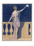 Buy Paquin Robe: High-Waisted Polonaise Style Tunic and Narrow Trained Skirt at AllPosters.com