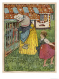 Buy Hansel is Kept in a Cage by the Wicked Witch and Gretel Has to Do All the Chores at AllPosters.com
