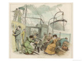 Buy Crossing the Channel the Deck Passengers are Feeling Very Sorry for Themselves at AllPosters.com