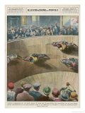 Buy On This London "Wall of Death" the Riders are Travelling Parallel to the Ground at AllPosters.com