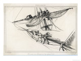 Buy Sailors on the Yard-Arm Furling Sail at AllPosters.com