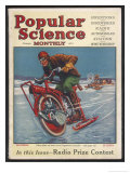 Swiss-American Inventor Thomas Avoskan's Motor Cycle with Skates