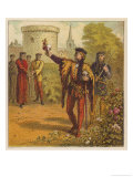 Buy Opposing Nobles Choose White or Red Roses Depending at AllPosters.com