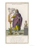 Buy This Month is Shown as a Man in Purple Robes Burning Incense at AllPosters.com