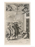 Buy Three Men (Really Angels in Disguise) Tell Abraham That His Ageing Wife Sarah Will Have a Child at AllPosters.com