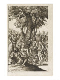 Buy Thyrsis and Corydon Gather Their Flock as They Start a Song Contest Under a Tree at AllPosters.com