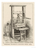 Buy Benjamin Franklin's Printing Press at AllPosters.com
