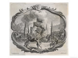 Buy The Tall Funeral Pyre of Julius Caesar is Lit by Torches at AllPosters.com