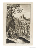 Buy Gallus (Virgil's Patron) Unhappy in Love is Comforted by Pan Sylvanus and Apollo at AllPosters.com