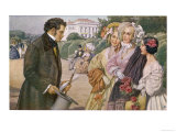 Franz Schubert Austrian Musician Meeting the Tscholl Girls in a Vienna Park