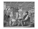 Buy Country Pharmacist Michel Schuppart Examines the Urine of a Female Patient at AllPosters.com