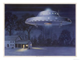 Buy UFO with Classic Domed Disk and Four-Piece Landing Gear at AllPosters.com