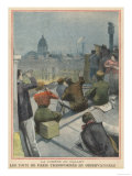 Buy Parisians Gather on Their Rooftops to Observe Halley's Comet at AllPosters.com