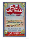 Buy By P&O to Australia Via Egypt and Ceylon at AllPosters.com